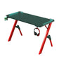 140cm RGB Gaming Desk – Carbon Fibre Look Racing Style