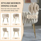 Set of Ivory Velvet Dining Chairs – Gold Legs