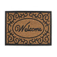 2 x Doormat for Front Door Entryway Outdoor Mat Coir Rubber Welcome