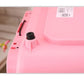 Small Portable Plastic Dog Cat Pet Pets Carrier Travel Cage With Tray-Pink