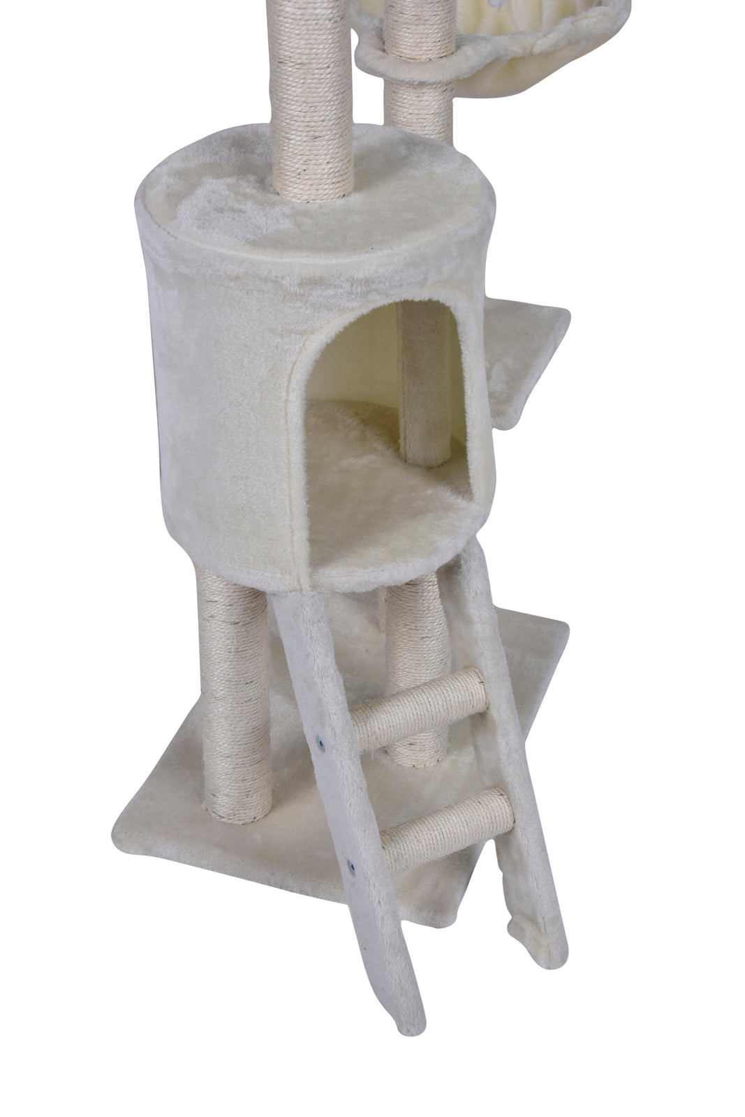 138cm Cat Scratching Tree with Ladder – Beige
