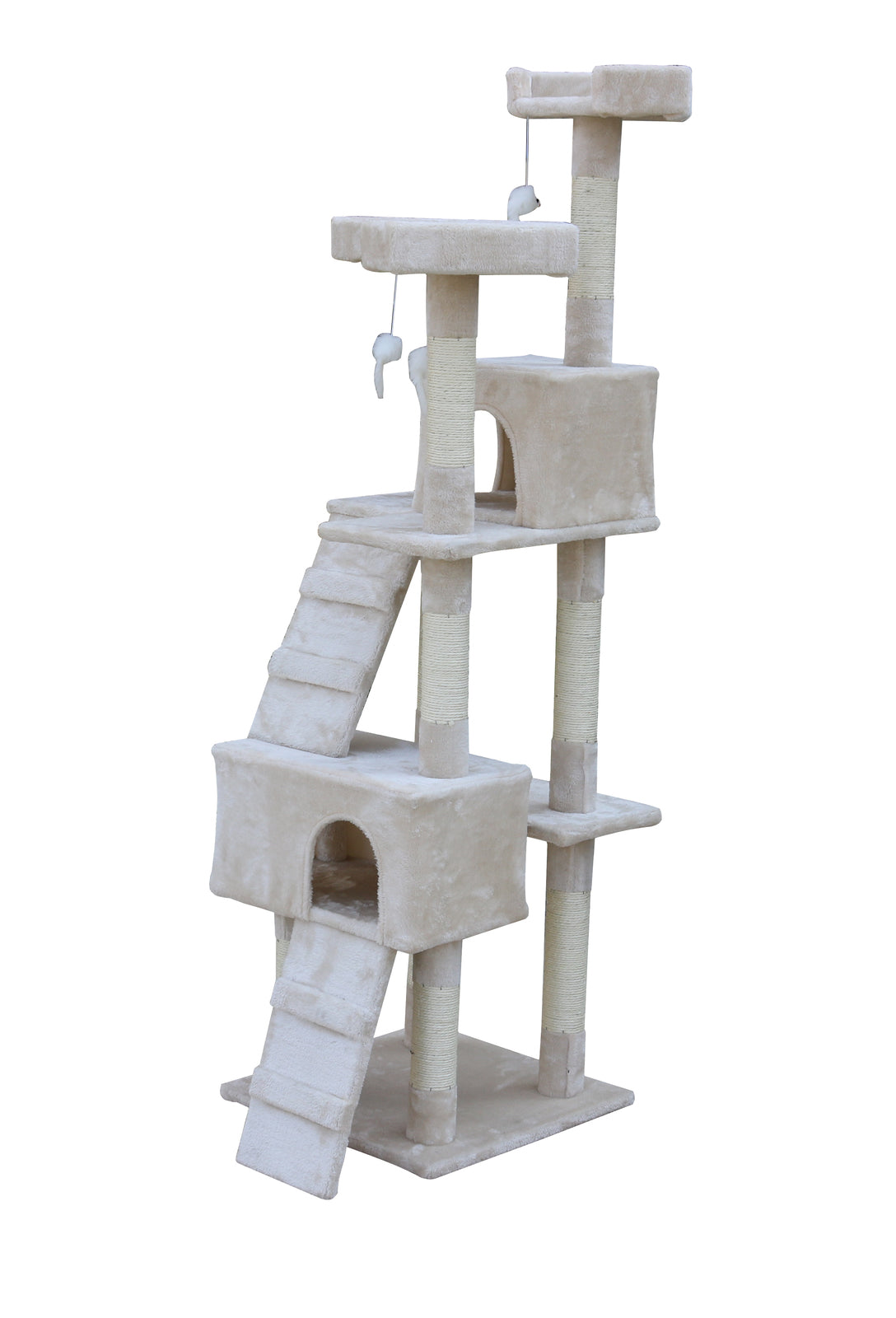 170cm Cat Scratching Tree with Ladder – Beige