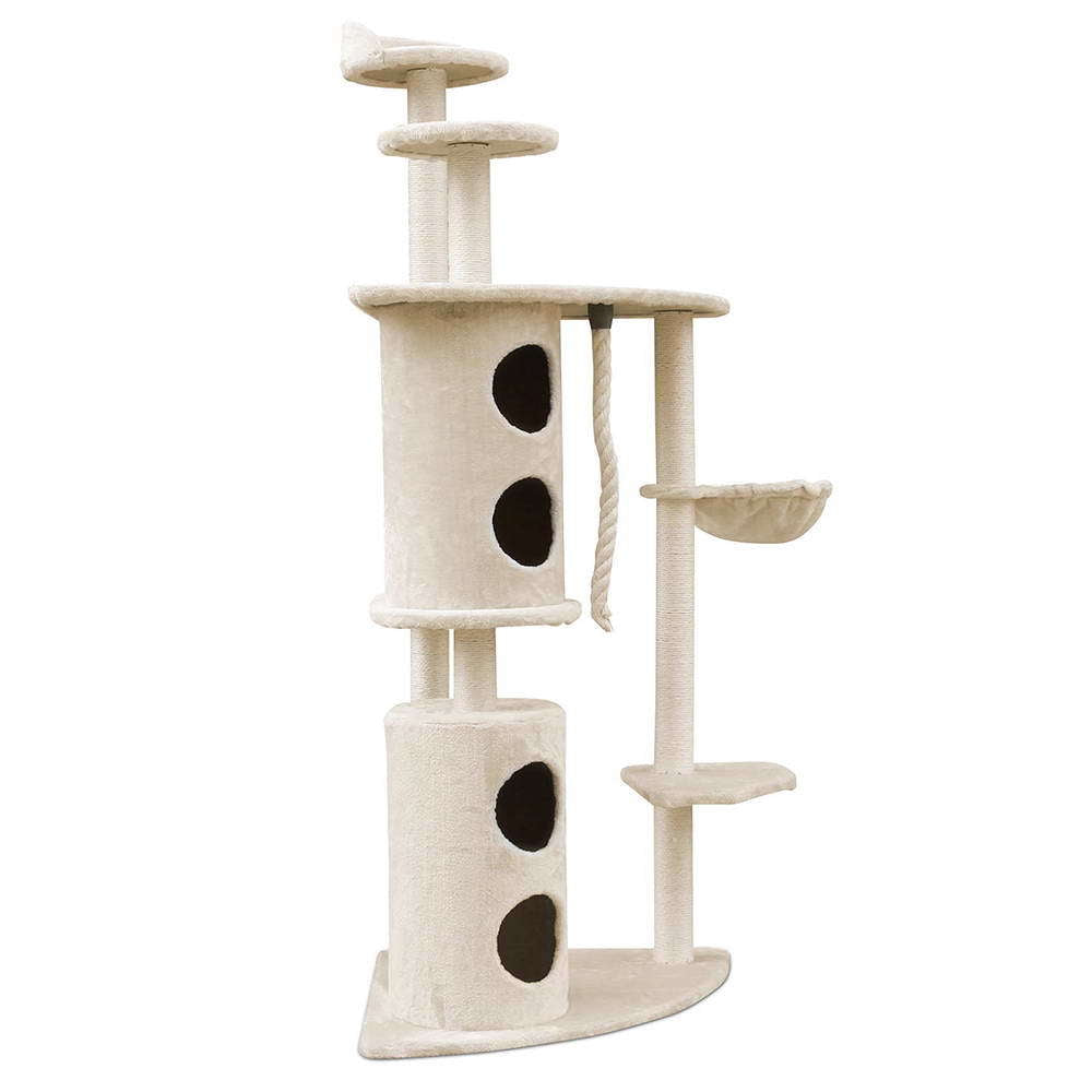 170cm XL Multi-Level Cat Scratching Tree – Beige