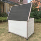 Large Timber Pet Dog Kennel House Puppy Wooden Timber Cabin With Stripe White