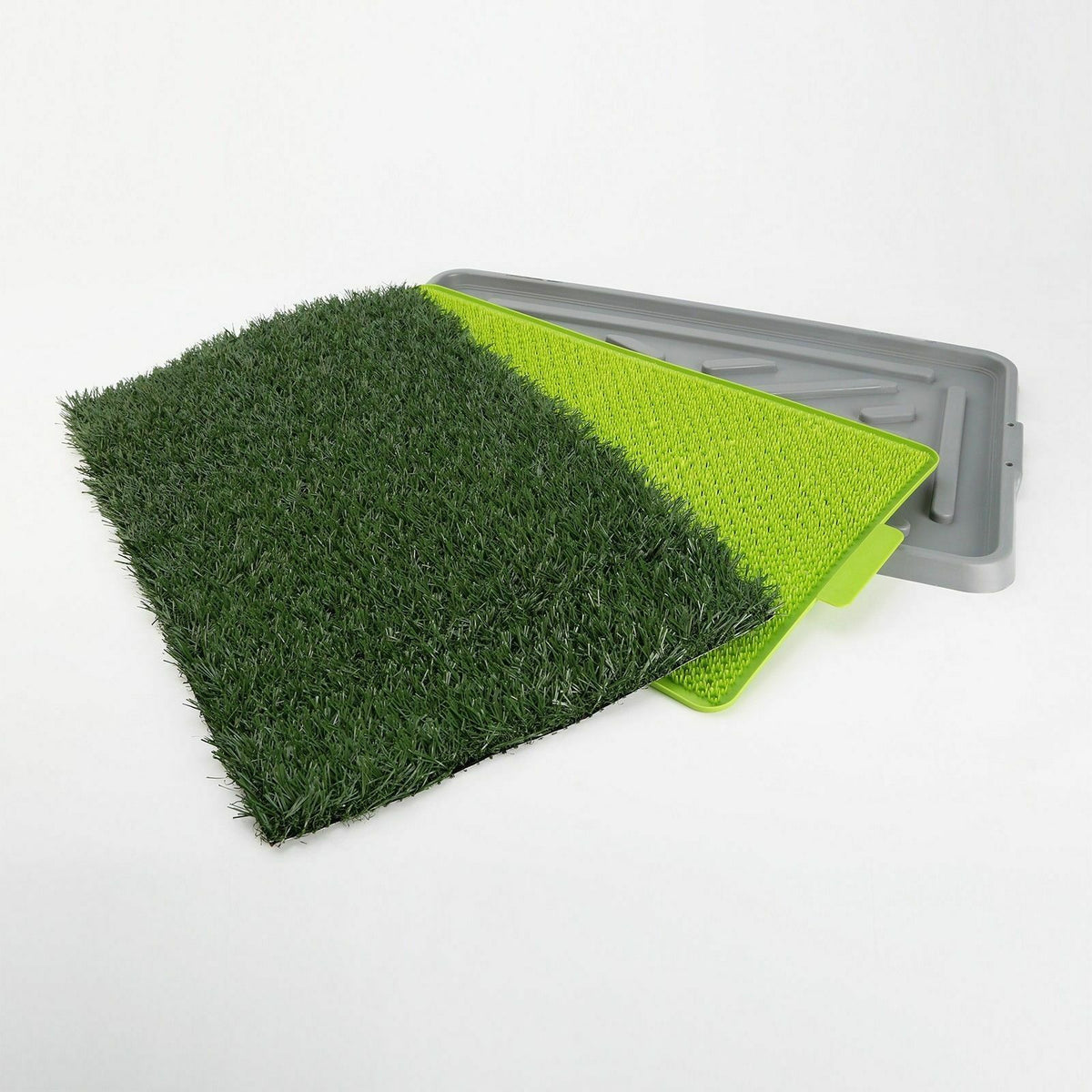 Indoor Dog Toilet Grass Potty Mat with 3 Grass Pads and Tray