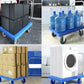 300kg Foldable Warehouse Platform Trolley Truck Dolly Platform Cart Swivel Wheels Moving Cart Flatbed