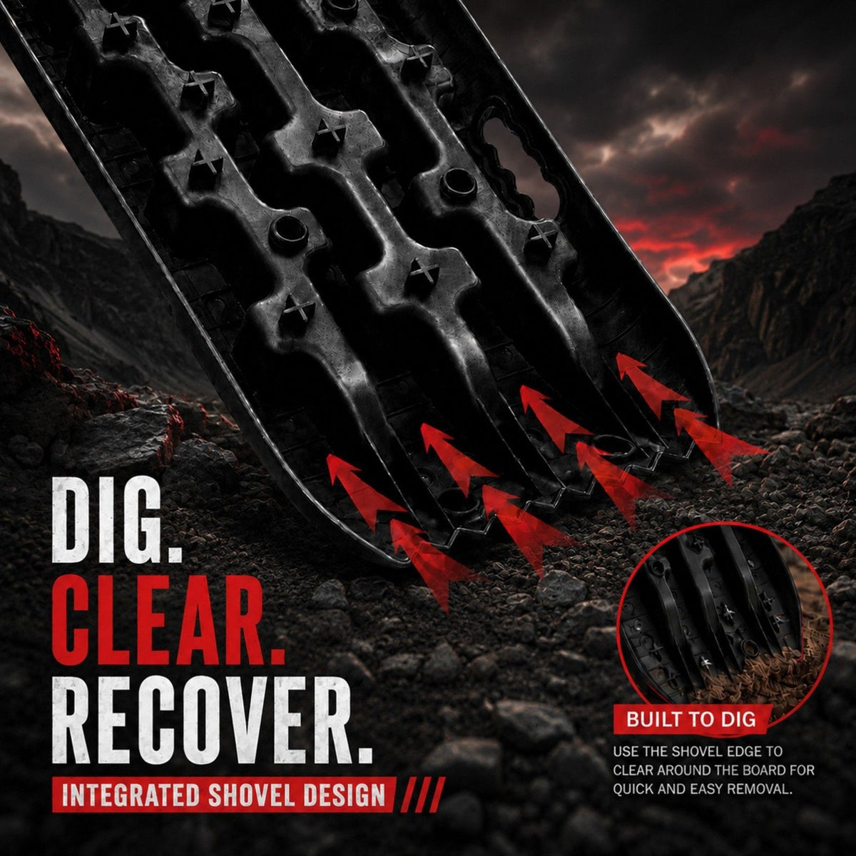 10 Ton 4WD Recovery Tracks – Pair for Sand, Mud and Snow