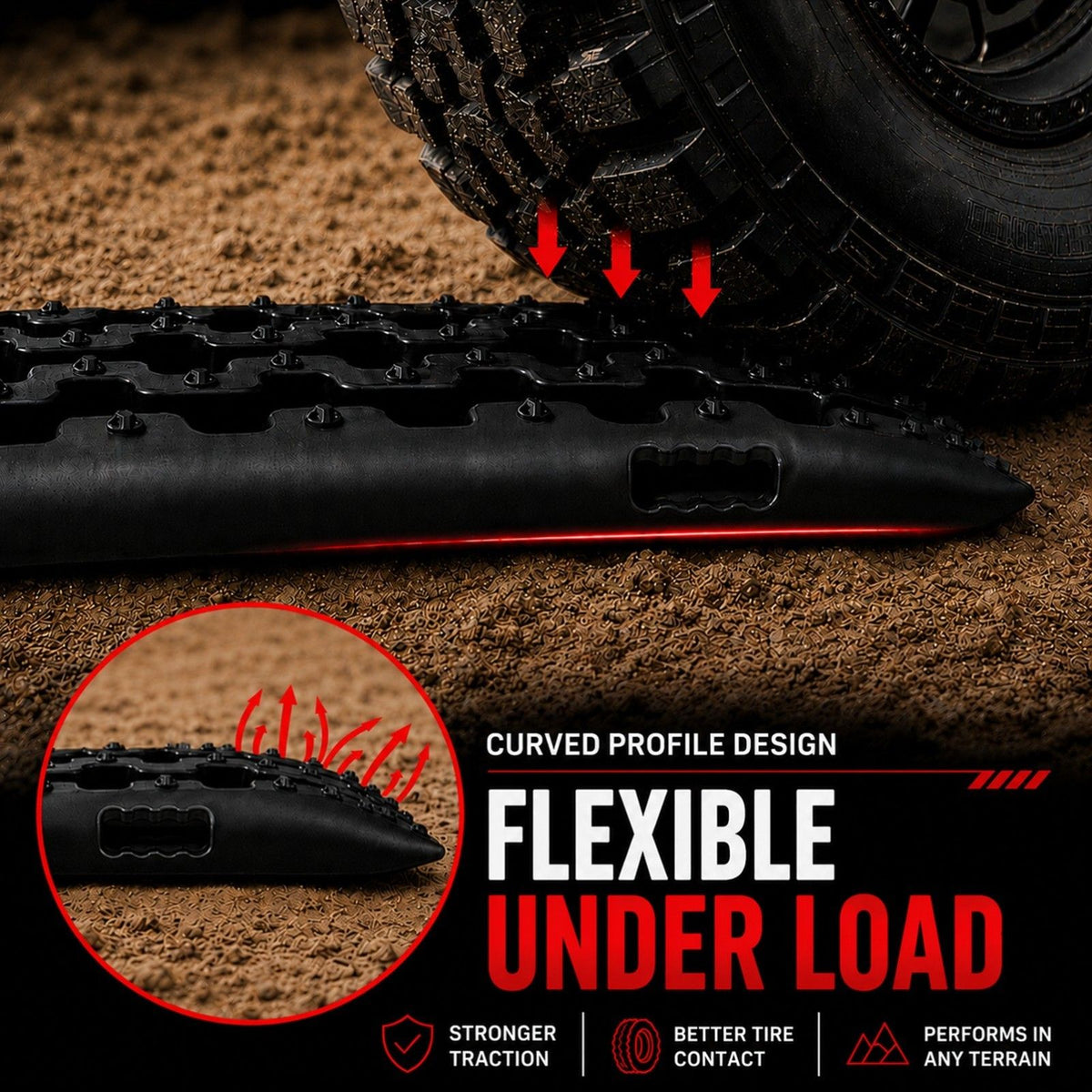 10 Ton 4WD Recovery Tracks – Pair for Sand, Mud and Snow