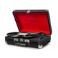 Bluetooth Portable Turntable - Black + Crosley Entertainment Stand Bundle