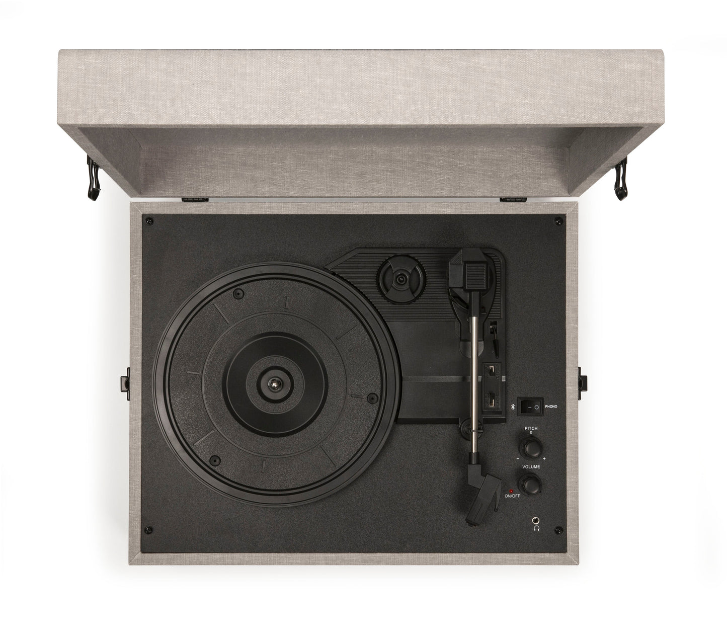 Voyager Bluetooth Portable Turntable - Grey