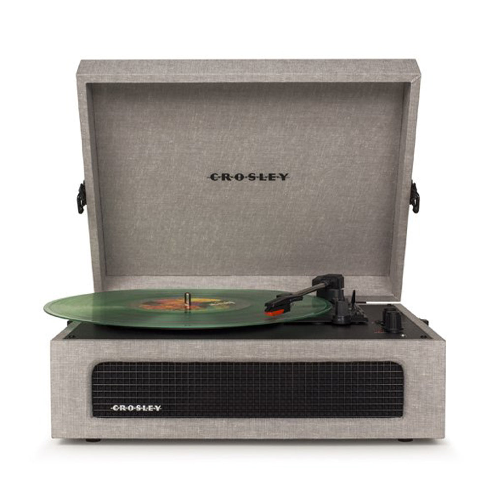 Voyager Bluetooth Portable Turntable + Crosley SOHO Stand Bundle - Grey