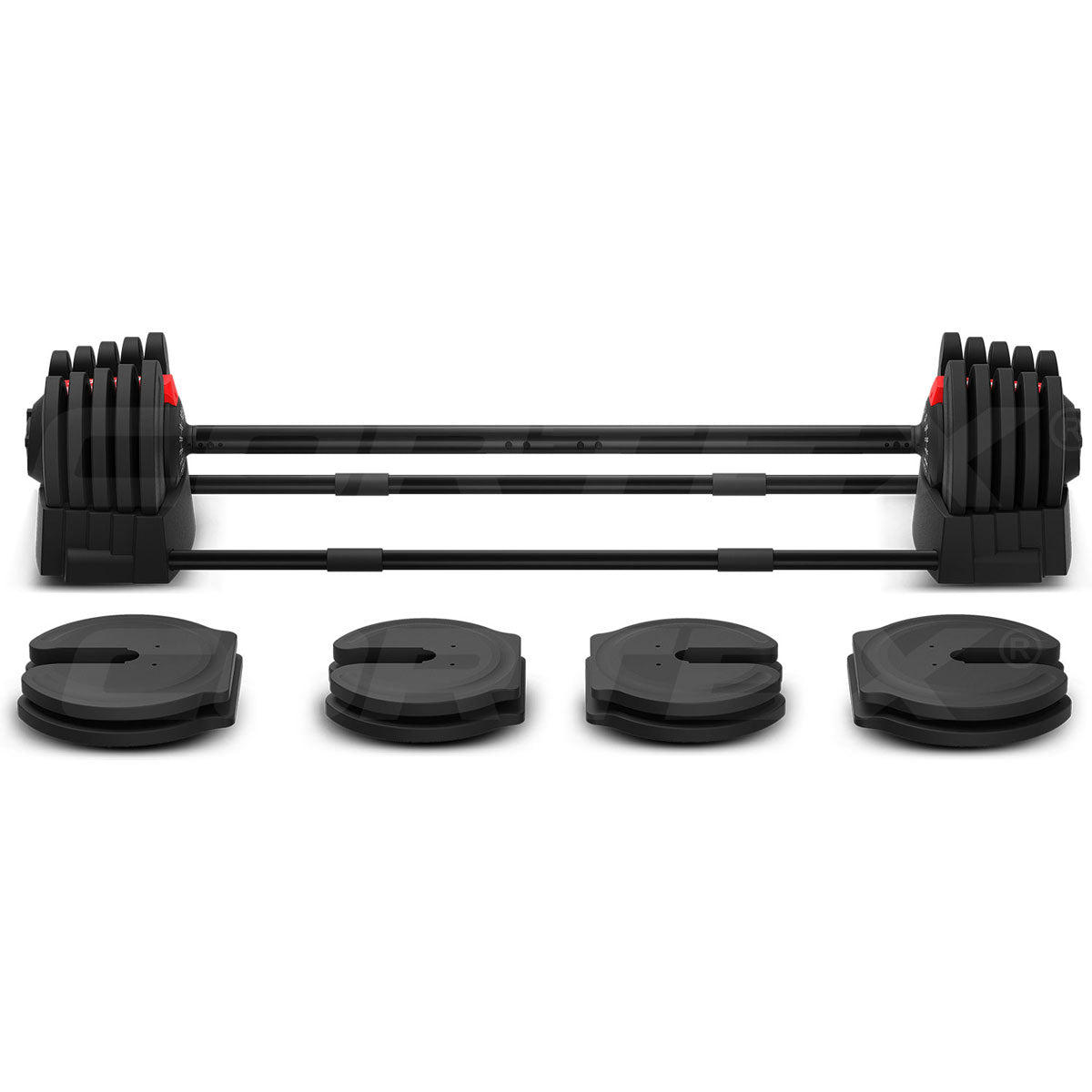 Revolock V2 40kg Adjustable Steel Dumbbell Barbell All-in-One (Single)