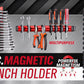 Magnetic Spanner Holder Aluminum 15 Wrench Rack Tool Screwdriver Organizer Red