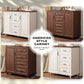 4 Chest of Drawers Storage Cabinet Tower Dresser Tallboy Drawer with Door Condition: Brand New