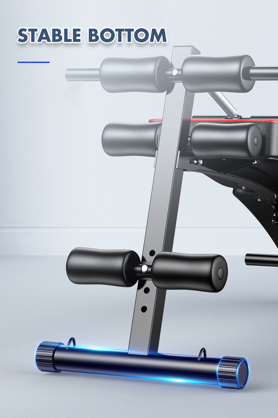 Foldable Adjustable Sit-Up Bench – Home Gym Abdominal Trainer