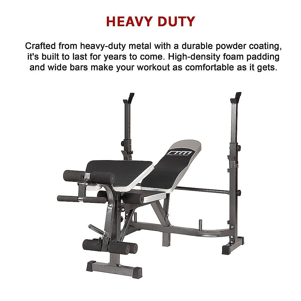 Multi-Station Home Gym – 5-in-1 Weight Bench Press and Leg Set