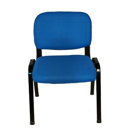 Stackable Office Conference Visitor and Community Chairs (Set of 7-Blue)