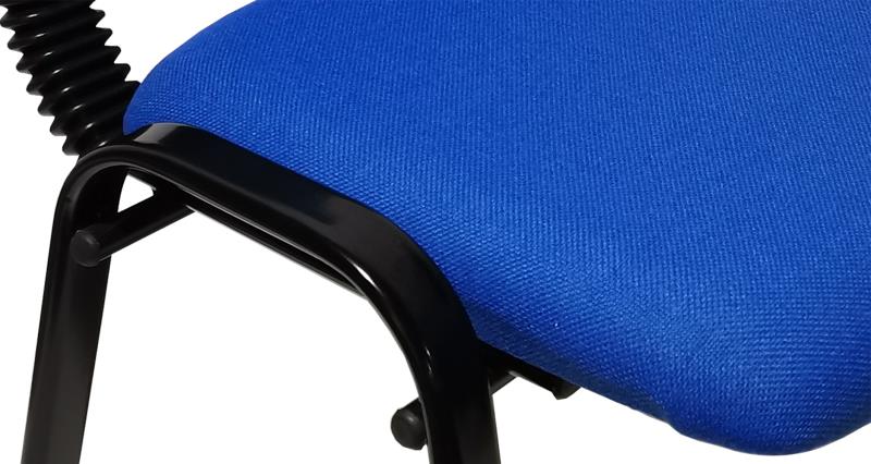 Stackable Office Conference Visitor and Community Chairs (Set of 7-Blue)