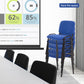 Stackable Office Conference Visitor and Community Chairs (Set of 7-Blue)