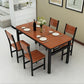 Wood & Steel Dining Set (Oak & Black)