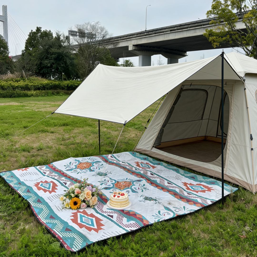 200x300cm Extra Large Waterproof Picnic Blanket – Bohemian Pattern