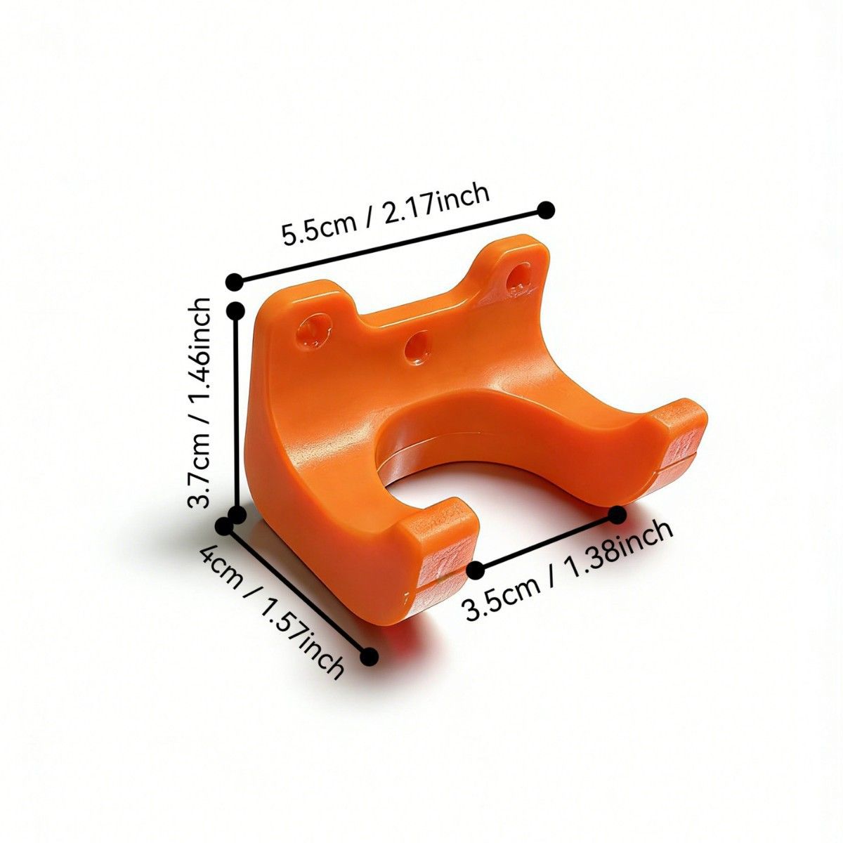 10 Pack Orange Wall-Mounted Garden Tool Holders with Screws