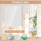 4 Piece Acrylic Full Length Mirror Wall Stickers – 120x30cm