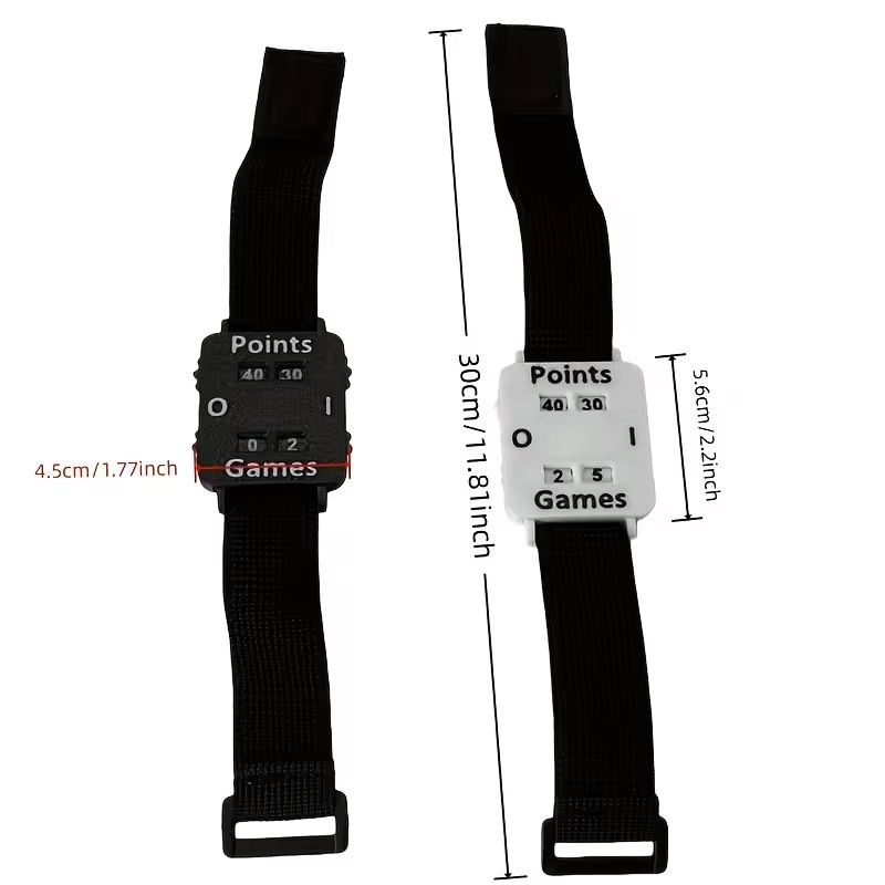 2 Pack Wrist Golf Score Counters – Black and White