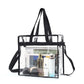 Clear PVC Beach Tote Bag 32x32x15cm – Black