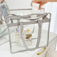 Clear PVC Beach Tote Bag 32x32x15cm – Grey