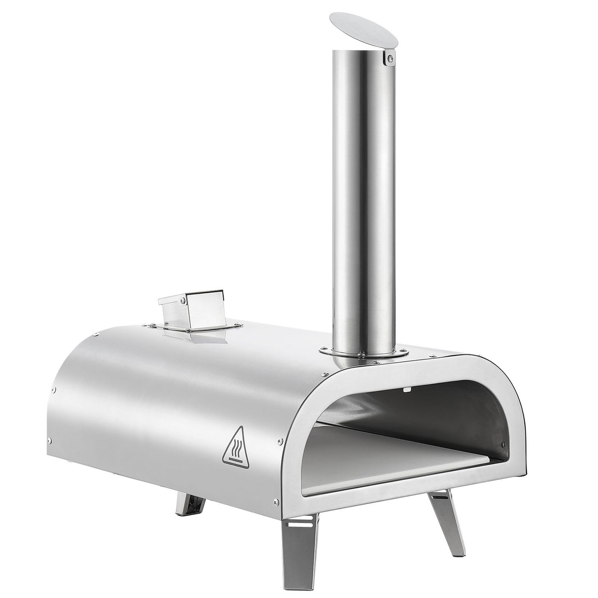 12 Inch Portable Pellet Pizza Oven – Wood Fired Stainless Steel
