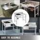 Handmade Sink Non-magnetic Stainless Steel Kitchen Sink Hand Made 1 Compartment 40.6 x 39.4 x 25.4 cm Capacity Huge Tub Sink with Right Hand Platform for Farmhouse Cafe Shop Hospital