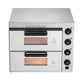16 Inch Commercial Double Deck Electric Pizza Oven – Stainless Steel