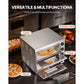 16 Inch Commercial Double Deck Electric Pizza Oven – Stainless Steel