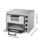 16 Inch Commercial Double Deck Electric Pizza Oven – Stainless Steel