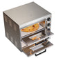 16 Inch Commercial Double Deck Electric Pizza Oven – Stainless Steel