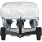 Pontoon Boat Cover, Fit for 17\'-20\' Boat, Heavy Duty 600D Marine Grade Oxford Fabric, UV Resistant Waterproof Trailerable Boat Cover with 2 Support Poles and 7 Wind-Proof Straps, Gray