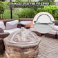 40 Inch Round Fire Pit Spark Screen Cover – Heavy Duty Steel