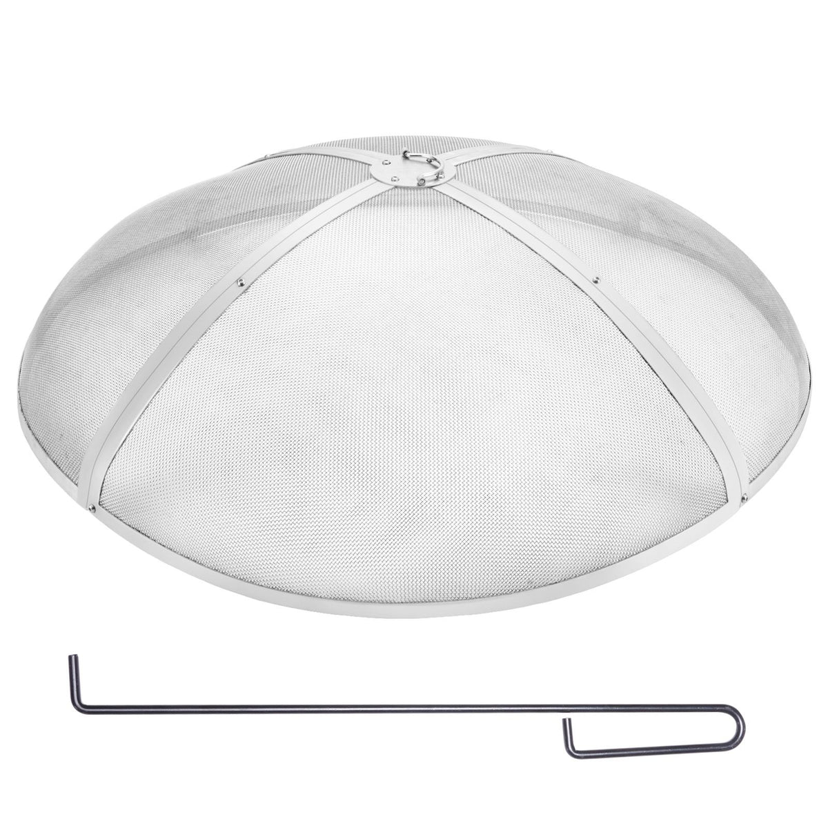 40 Inch Round Fire Pit Spark Screen Cover – Heavy Duty Steel