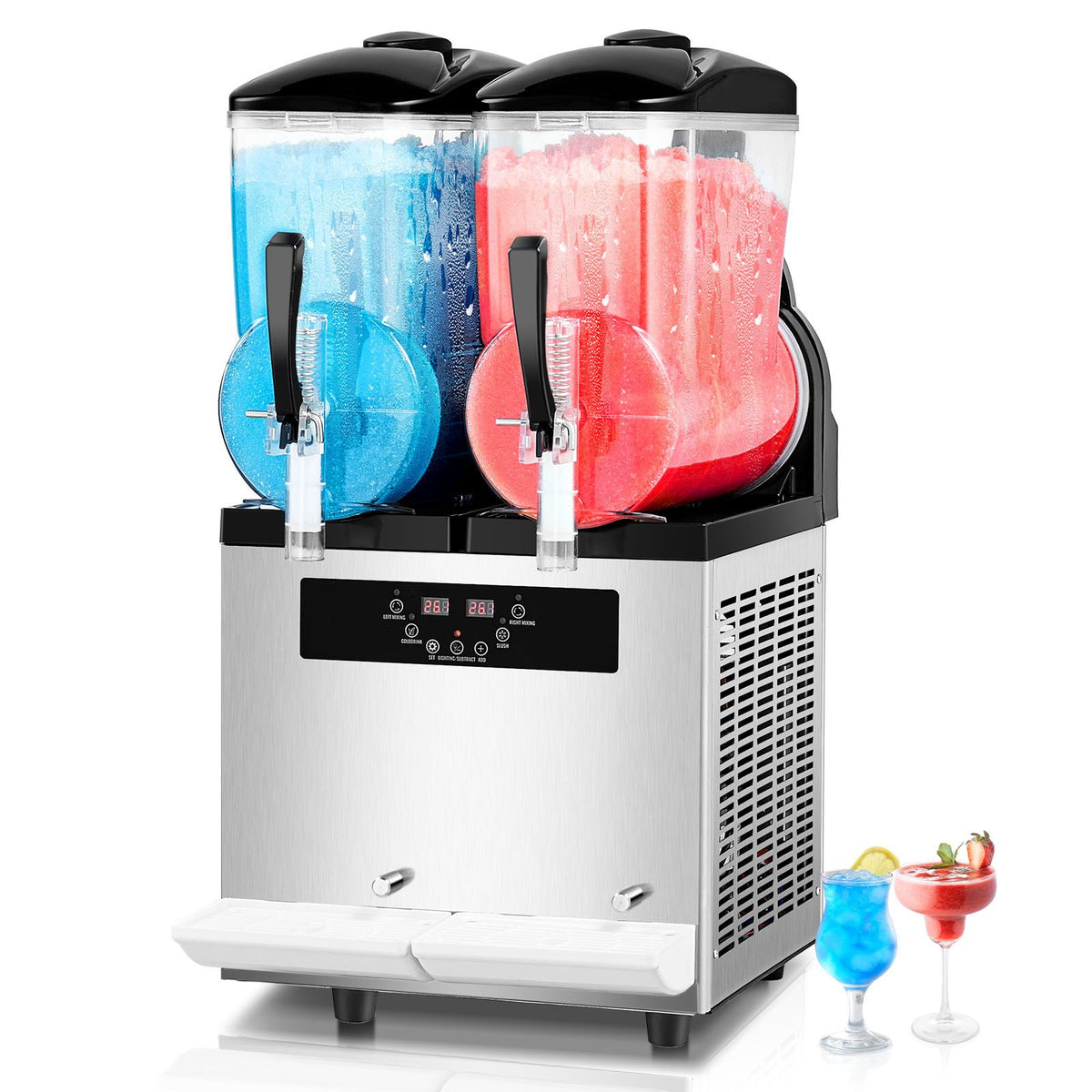 12L x 2 Tank Commercial Slushy Machine – Smoothie Maker