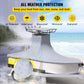 Boat cover with all weather protection features on a beach background