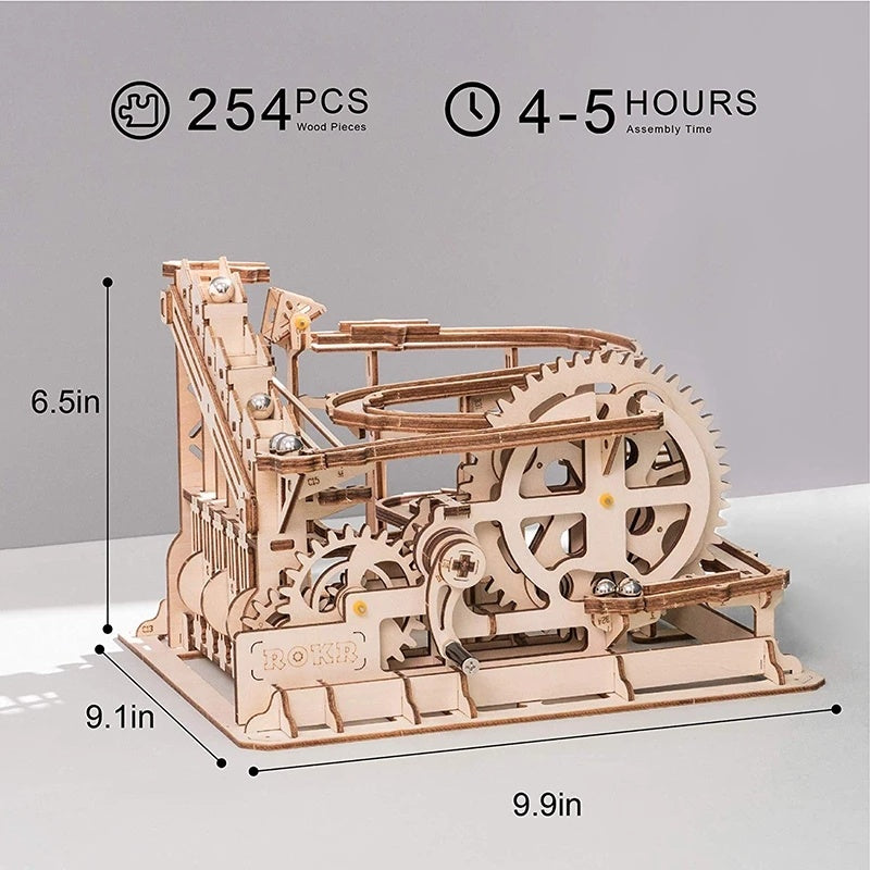 3D DIY Wooden Puzzle Roller Coaster Children's Toys