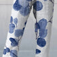 Drawstring Pocket Printed Casual Cropped Pants