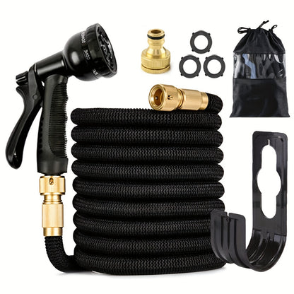 Expandable Garden Hose Retractable Flexible Water Hose Pipe With Spray Gun For Car Wash Gardening Pet Can Not Be Used In Hot Water Above 80 Degrees Celsius