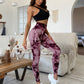 Seamless Yoga Trousers Tie-dye High Waist Hip Lift Sports Fitness