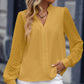 Early Autumn V-neck Lace Stitching Long-sleeved Shirt