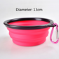 Folded Silicone Pet Dog Bowl