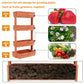 4 Tiers Vertical Raised Garden Bed Outdoor Garden Stand Planter Bed with 4 Container Boxes for Patio Balcony Herbs and Veges