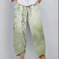 Printed Loose Casual Elastic Waist Straight-leg Pants