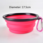 Folded Silicone Pet Dog Bowl